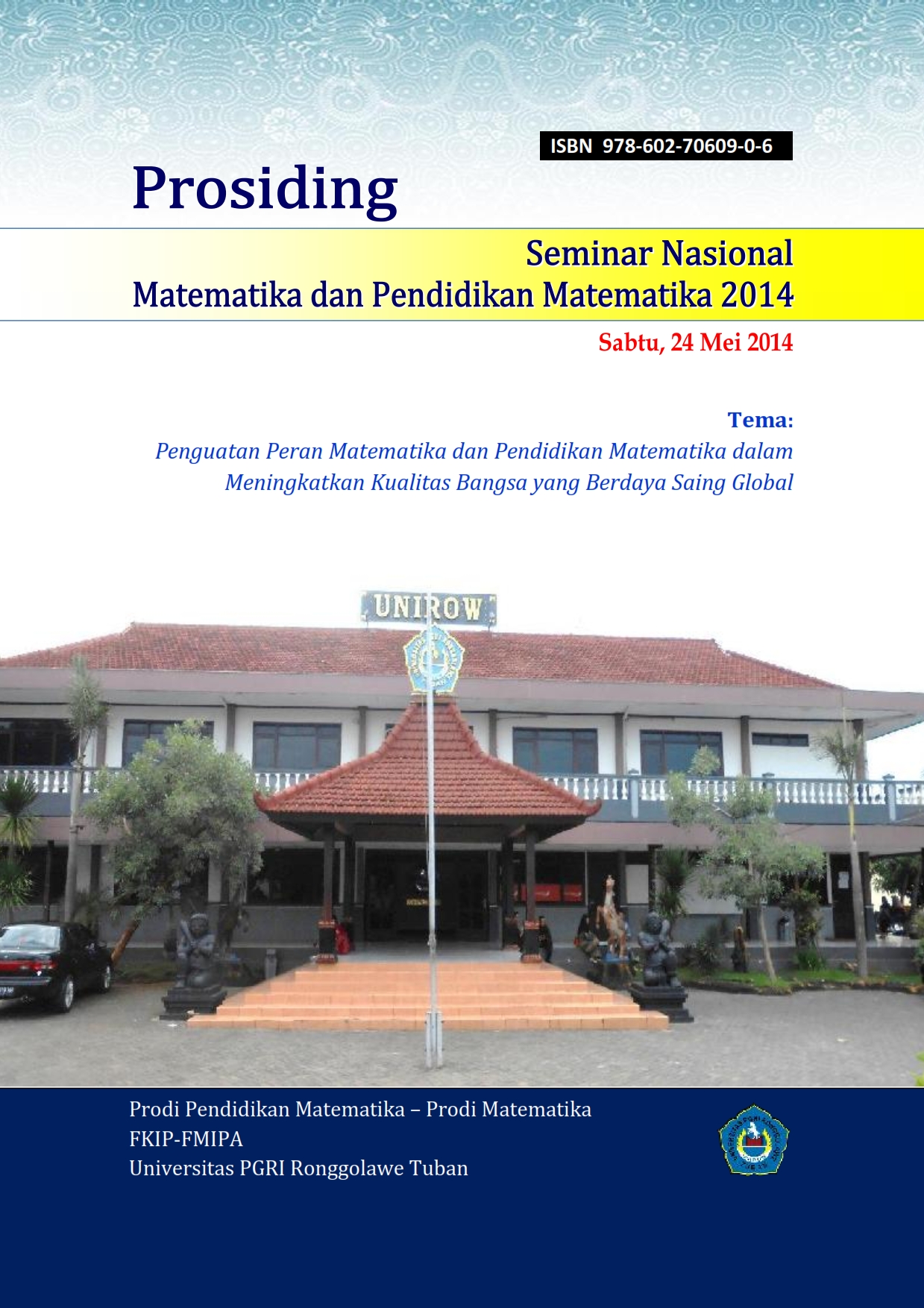 					Lihat Vol 5 No 1 (2014): Prosiding Seminar Nasional Matematika dan Pendidikan Matematika 2014
				